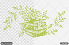 Floral Book SVG PNG Bundle Product Image 16