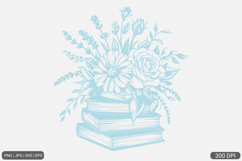 Floral Book SVG PNG Bundle Product Image 17