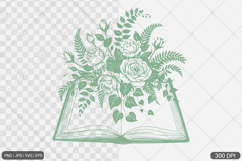 Floral Book SVG PNG Bundle Product Image 19