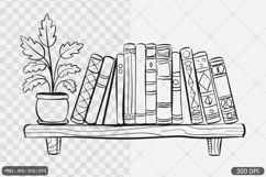 Floral Book SVG PNG | Book with Flowers Product Image 1