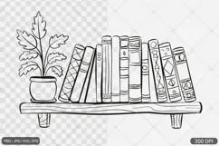 Floral Book SVG PNG | Book with Flowers Product Image 1