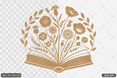 Floral Book SVG PNG Bundle Product Image 11