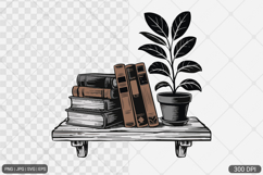 Floral Book PNG SVG | Book with Flowers Product Image 1