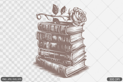 Floral Book PNG SVG | Book with Flowers Product Image 1