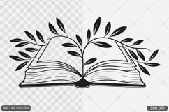 Floral Book SVG PNG Bundle Vol. 1 Product Image 2