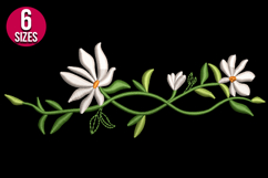 Floral Border Machine Embroidery Design | Elegant Pattern Product Image 2