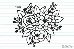 Flower Svg, Floral Bouquet Svg, Flower Plant Svg. Product Image 8