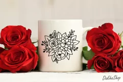 Flower Svg, Floral Bouquet Svg, Flower Plant Svg. Product Image 6