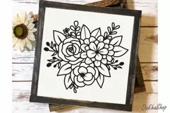 Flower Svg, Floral Bouquet Svg, Flower Plant Svg. Product Image 5