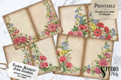 Floral Bouquet Junk Journal Pages Product Image 1