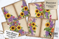 Floral Bouquet Junk Journal Pages Product Image 1