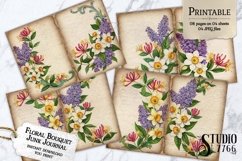 Floral Bouquet Junk Journal Pages Product Image 1