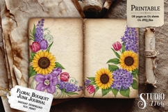 Floral Bouquet Junk Journal Pages Product Image 2