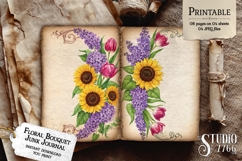 Floral Bouquet Junk Journal Pages Product Image 3