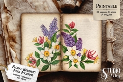 Floral Bouquet Junk Journal Pages Product Image 3