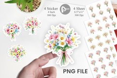 Floral Bouquets Sticker Product Image 1