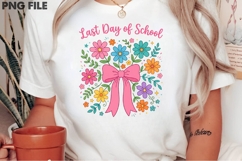 Floral Bow Summer Break Sublimation Design Product Image 2