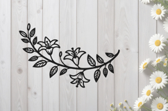Floral Branch Lilies SVG Product Image 1