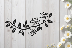 Lilies Branch SVG Product Image 1
