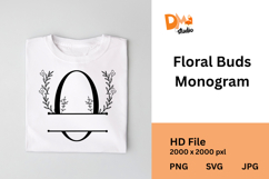 Floral Buds Monogram Product Image 1