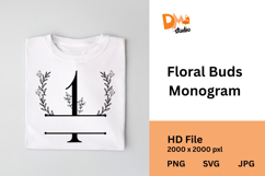 Floral Buds Monogram Product Image 1
