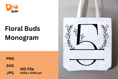 Floral Buds Monogram Product Image 1