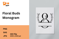 Floral Buds Monogram Product Image 1