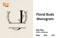 Floral Buds Monogram Product Image 1