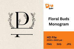 Floral Buds Monogram Product Image 1