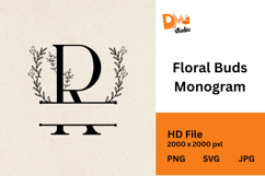 Floral Buds Monogram Product Image 1