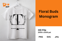 Floral Buds Monogram Product Image 1