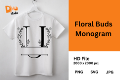 Floral Buds Monogram Product Image 1