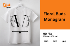 Floral Buds Monogram Product Image 1