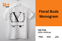 Floral Buds Monogram Product Image 1