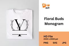 Floral Buds Monogram Product Image 1