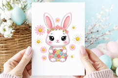 Floral Bunny PNG Product Image 2