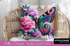 Floral Butterfly Pillow Cover Sublimation Bundle Product Image 5