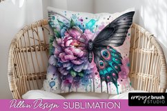 Floral Butterfly Pillow Cover Sublimation Bundle Product Image 6