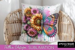 Floral Butterfly Pillow Cover Sublimation Bundle Product Image 8