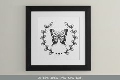 Floral Butterfly SVG File Product Image 1