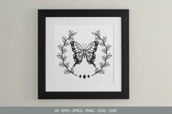 Floral Butterfly SVG File Product Image 1