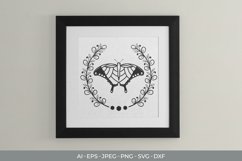 Floral Butterfly SVG File Product Image 1
