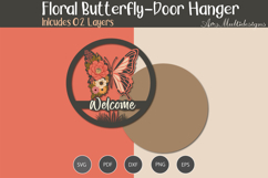 Floral butterfly Door Hanger Product Image 3