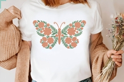 Floral Butterfly Embroidery Design Product Image 4