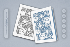 Floral Butterfly Greeting Card SVG Product Image 2
