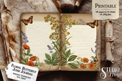 Floral Butterfly Junk Journal Pages Product Image 3
