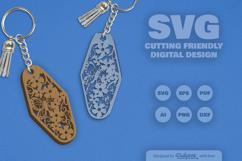 Floral Butterfly Motel Keychain SVG Product Image 11