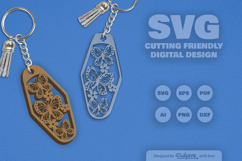 Floral Butterfly Motel Keychain SVG Product Image 10