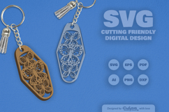 Floral Butterfly Motel Keychain SVG Product Image 7