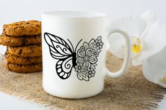 Beautiful Floral Butterfly SVG Design for Pillows, T-shirts, Mugs, Decals, Wall Art and Tote Bags. 